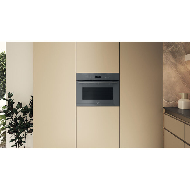 Whirlpool WCW7O7HTSSG – Inbouwoven met magnetronfunctie – 45 cm breed