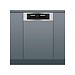 Bauknecht BSBO 3O21 PF X | Half geintegreerde vaatwasser | 45 cm | RVS