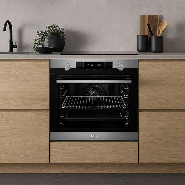 AEG BPK435090M inbouw oven | 60 cm | RVS