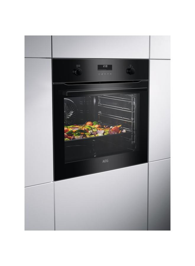 AEG EB41PB inbouw oven | 60 cm | Zwart
