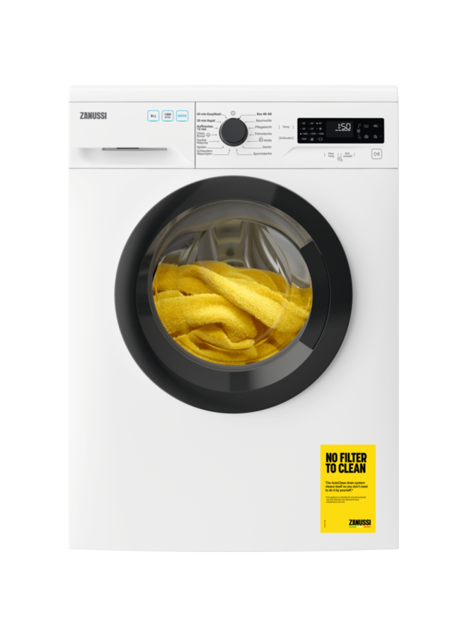 Zanussi ZWF8430BA wasmachine | 8 kg | 1400 tpm