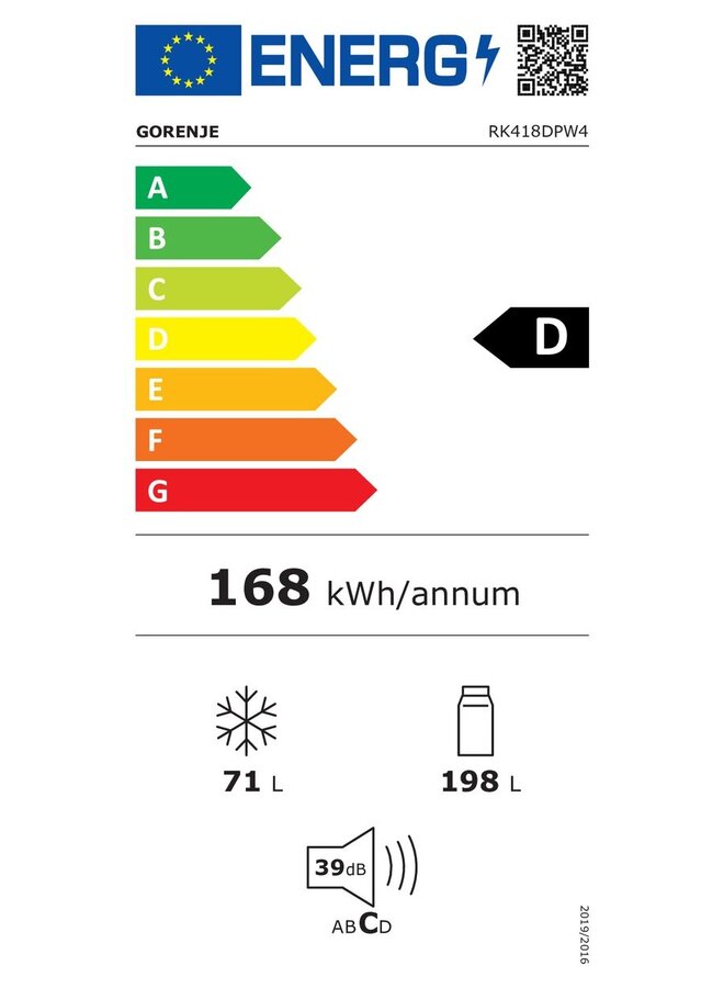 Gorenje RK418DPW4 koelvriescombinatie | Wit