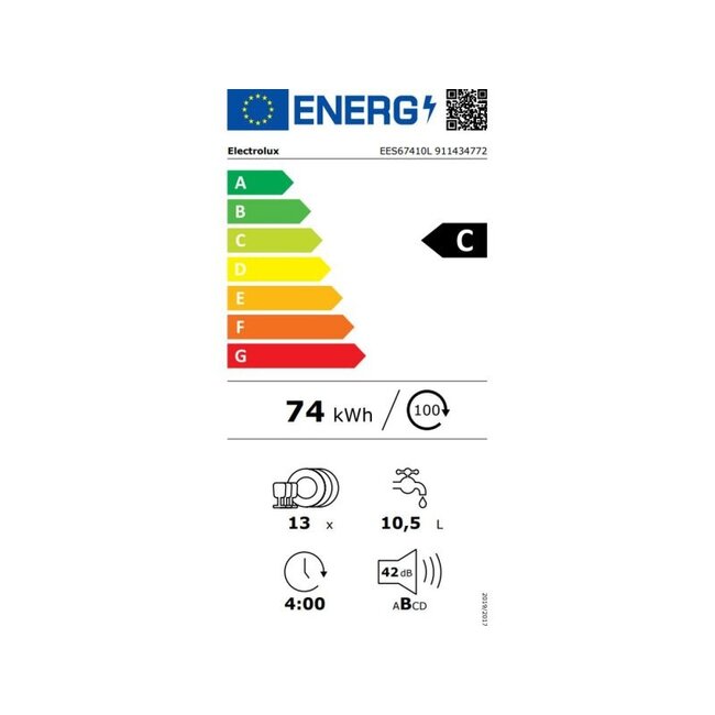 Electrolux ( AEG ) Electrolux EES67410L Inbouw vaatwaser | 60 cm