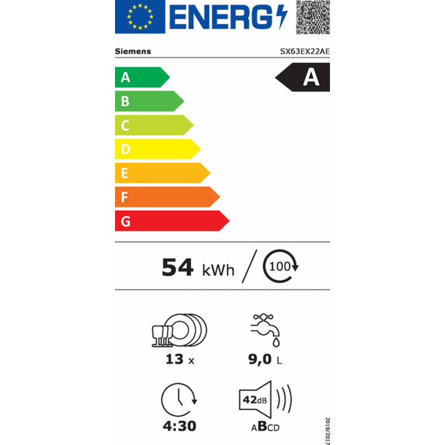 Siemens SX63EX22AE inbouw vaatwasser | XXL