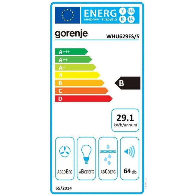 Gorenje WHU629ES/S | Onderbouw afzuigkap