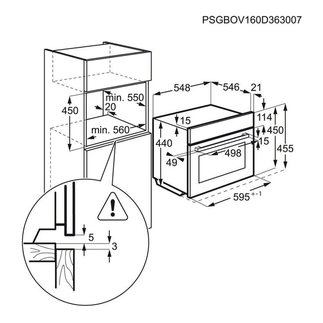 AEG KMK761000M | Inbouw oven met Magnetron | 45 cm