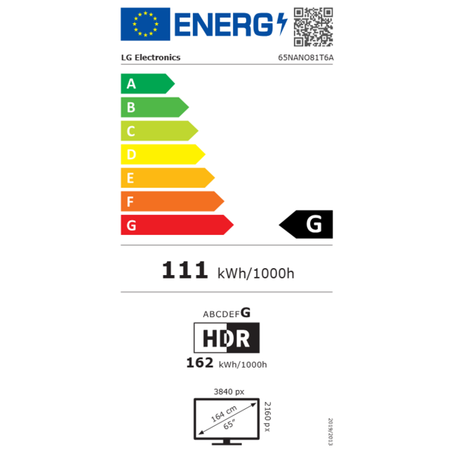 LG 65NANO81T6A Televisie | NanoCell | 4K | Smart TV | 65 inch