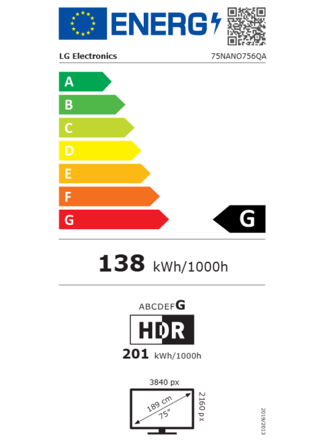 LG 75NANO756QA Televisie | NanoCell | 4K | Smart TV | 75 inch