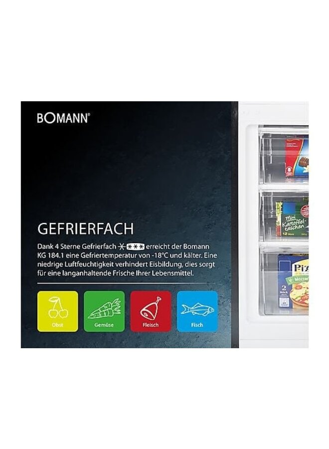 BOMANN KG 184.1 | Koelvriescombinatie | Zwart