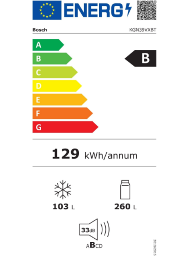 Bosch KGN39VXBT | Koelvriescombinatie | Zwart staal