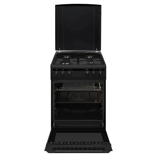 Inventum VFG5020GZWA | Gasfornuis | 50 cm | MatZwart