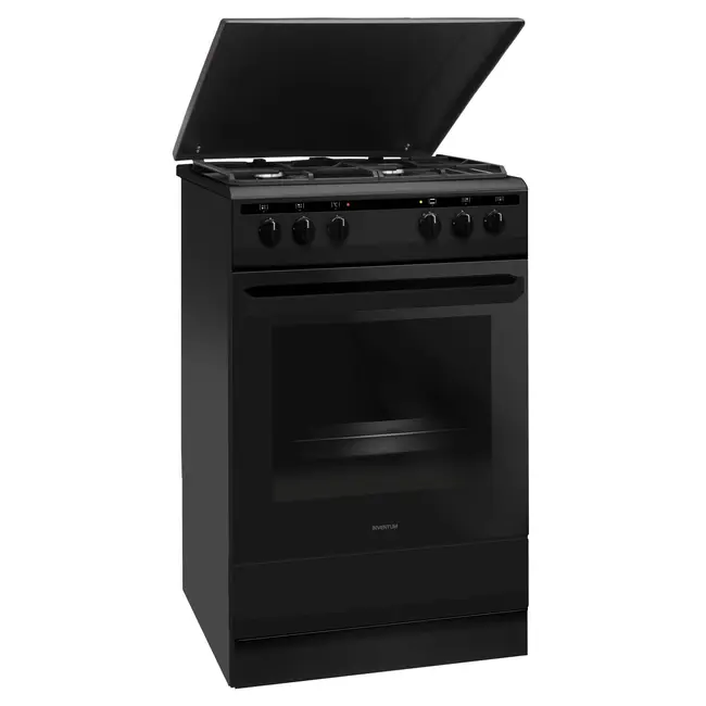 Inventum VFG5020GZWA | Gasfornuis | 50 cm | MatZwart