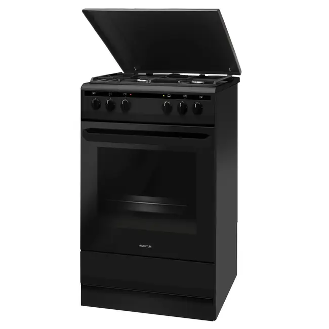 Inventum VFG5020GZWA | Gasfornuis | 50 cm | MatZwart