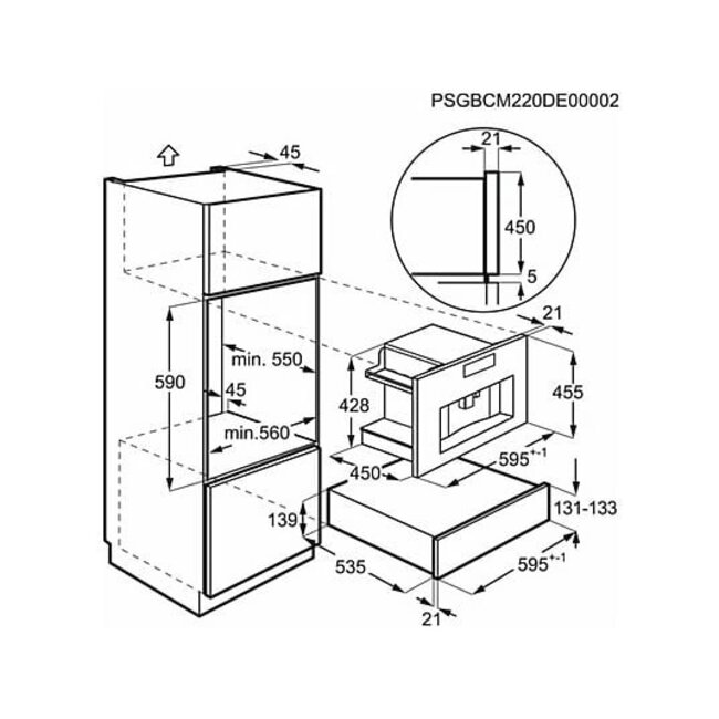 AEG KKA894500M | Inbouw koffiemachine | Nis 45 cm