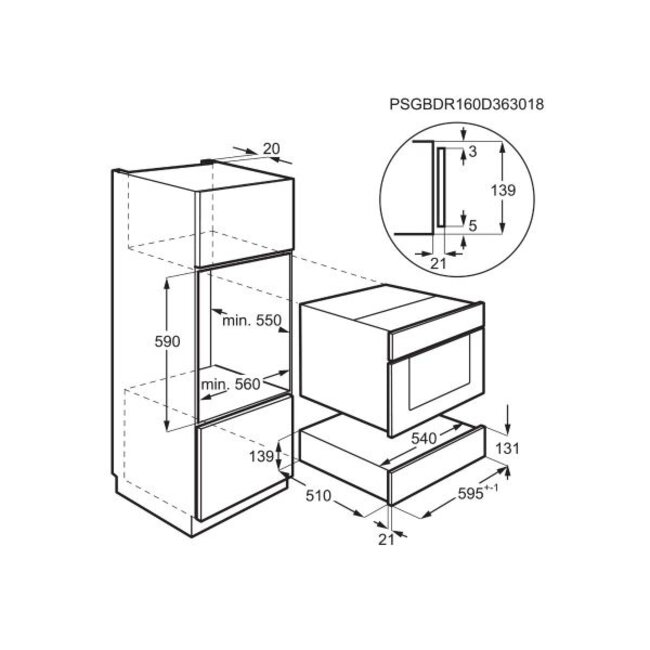 AEG KDE911423B | Vacuum Seal Lade | Blackline