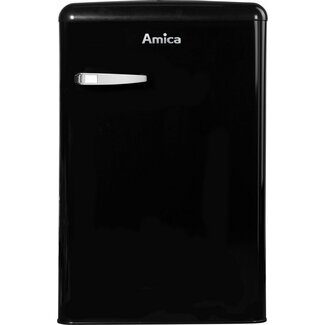 Amica KS 15614 S | Retro Tafelmodel koelkast | Zwart
