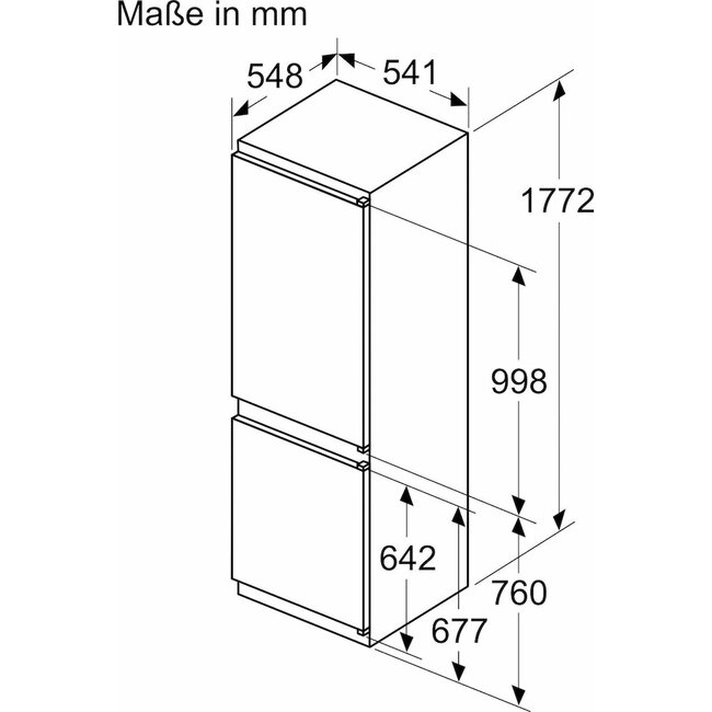 Neff KI7861SE0 | Inbouw koelvriescombinatie | 178 cm | Nofrost