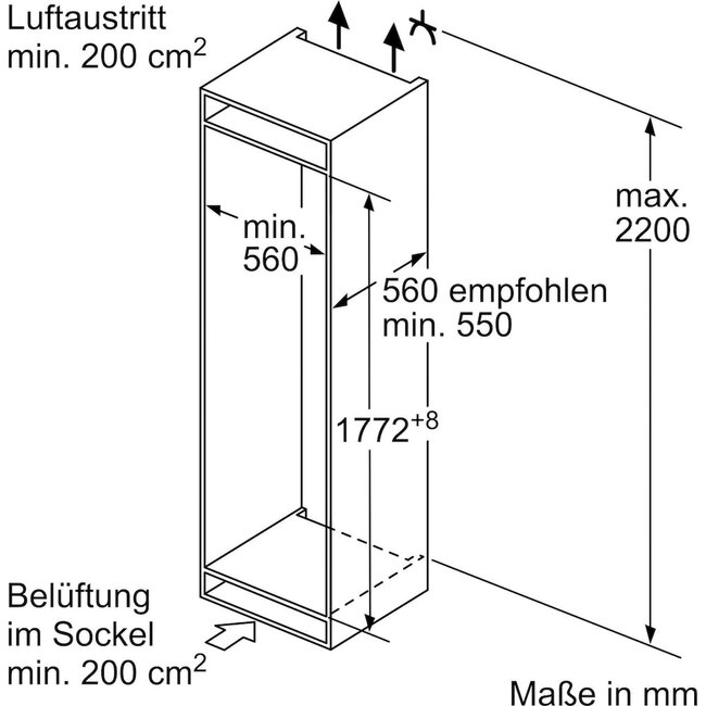 Neff KI7861SE0 | Inbouw koelvriescombinatie | 178 cm | Nofrost