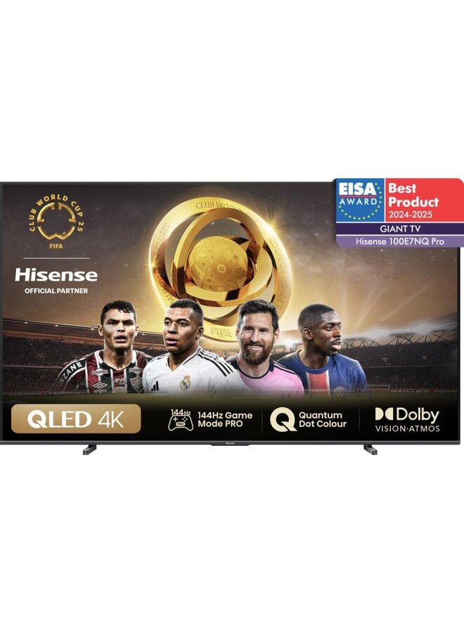 Hisense 100E7NQ PRO | 100 inch | QLED | Smart TV