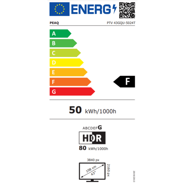 PEAQ PTV 43GQU-5024T | 43 inch | QLED | UHD | Smart TV