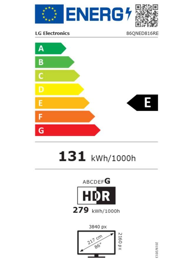 LG 86QNED816RE | 86 inch | 4K | Smart TV | UHD