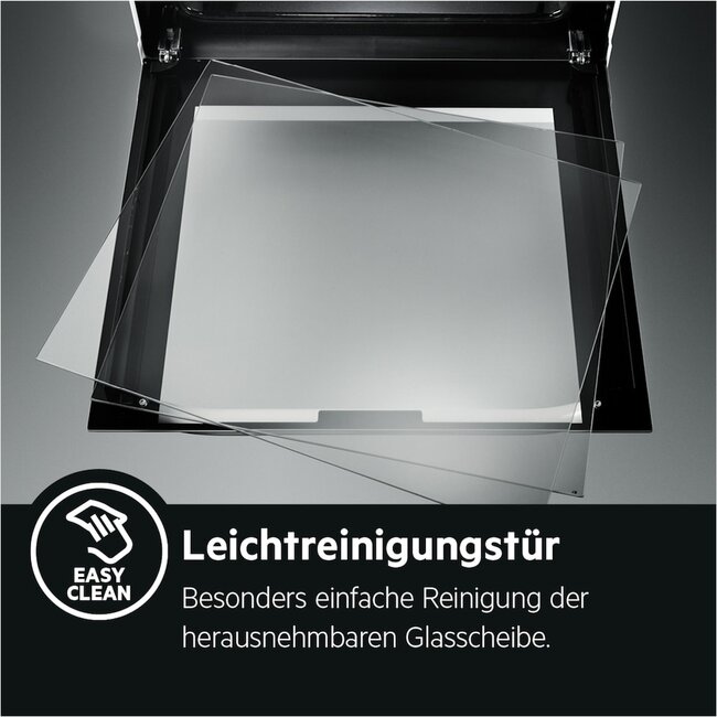 AEG CCB54490BM keramisch fornuis | 50 cm | RVS / Zwart