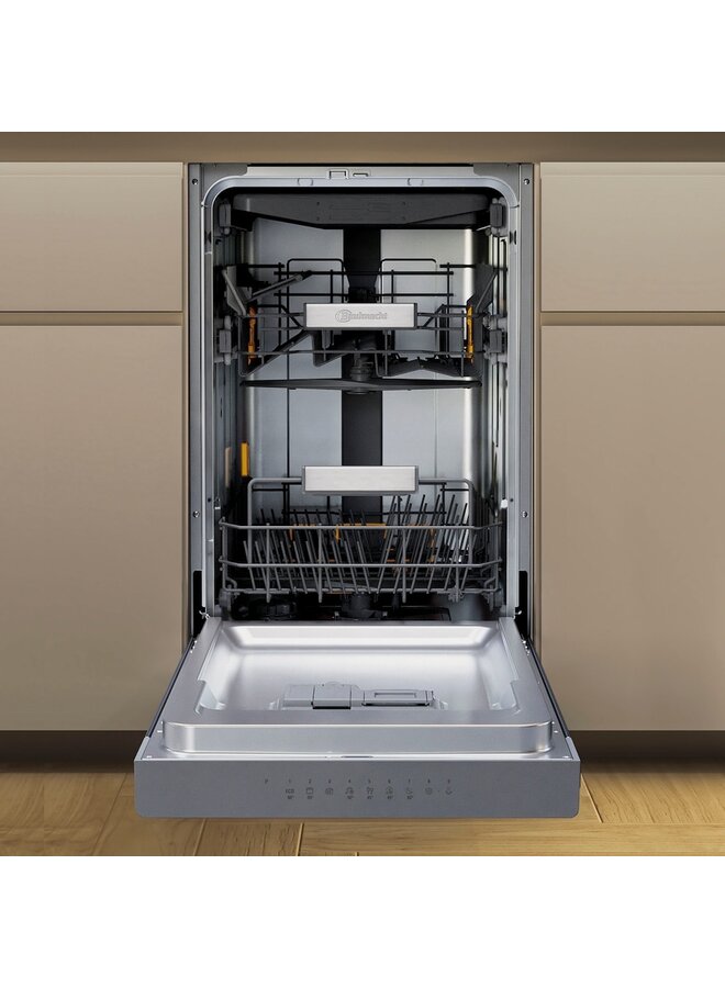 Bauknecht BK6UB10BS7A0X onderbouw vaatwasser | 45 cm | RVS