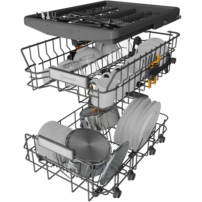 Bauknecht BK6UB10BS7A0X onderbouw vaatwasser | 45 cm | RVS