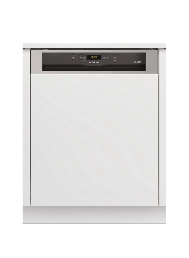 Privileg P0B ECO D551 X | half geintegreerde vaatwasser | RVS