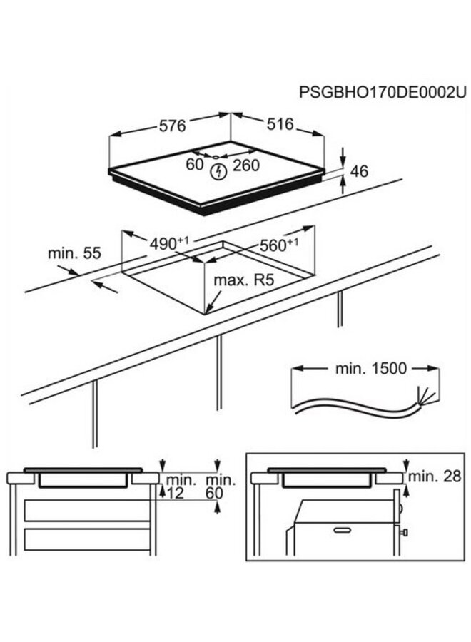 AEG IAS6441XXB | Inductie kookplaat | 60 cm