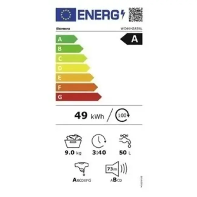 Siemens | WG46H2A9NL | Wasmachine | 9 kg | ExtraKlasse