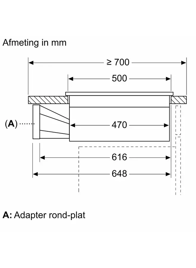 Siemens ED811FQ15E | Inductiekookplaat met afzuiging | 80 cm