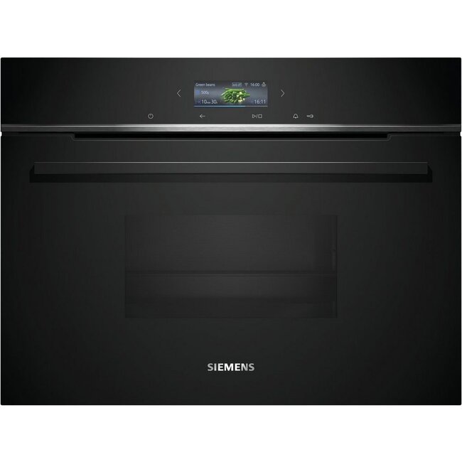 Siemens CD714GXB1 | Inbouw stoomoven | 45 cm | Zwart