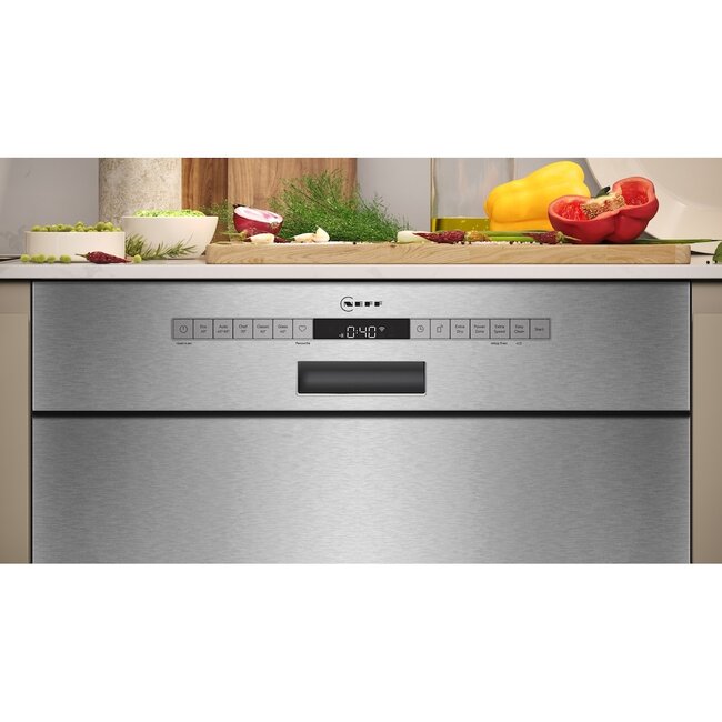 Neff S125EBS16E | Onderbouw vaatwasser | RVS | Energieklasse A
