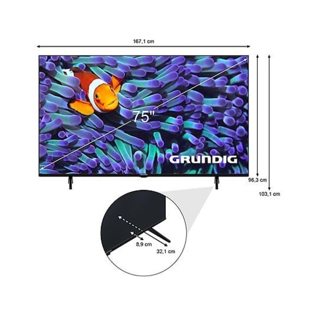 Grundig 75VCE223  Smart TV  UHD 4K  75 inch 189 cm
