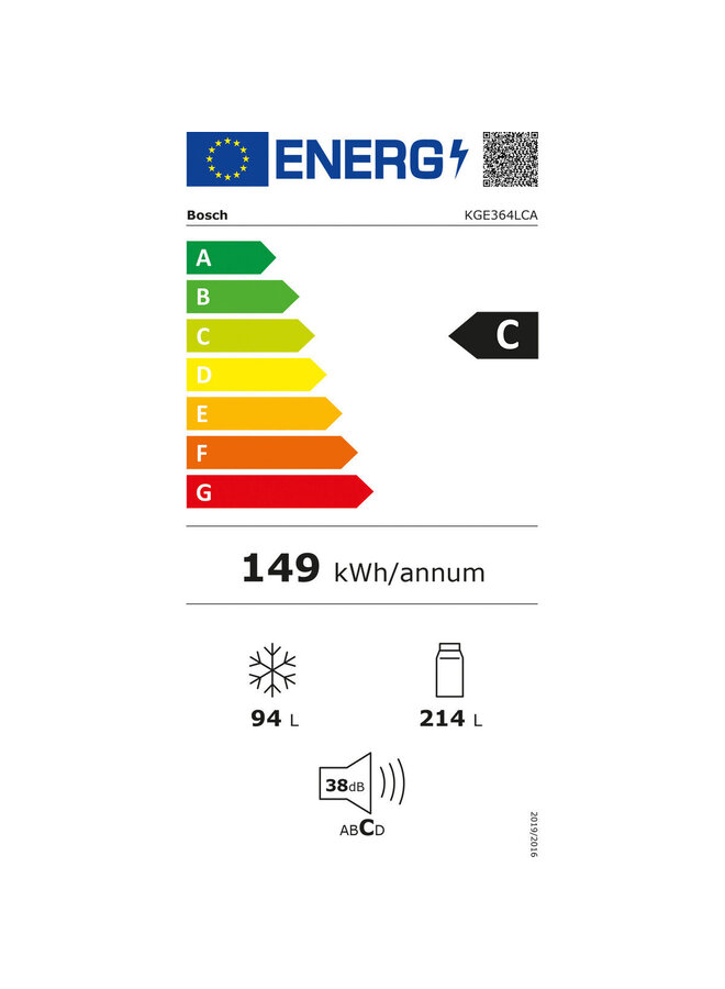 Bosch KGE364LCA | Koelvriescombinatie | RVS
