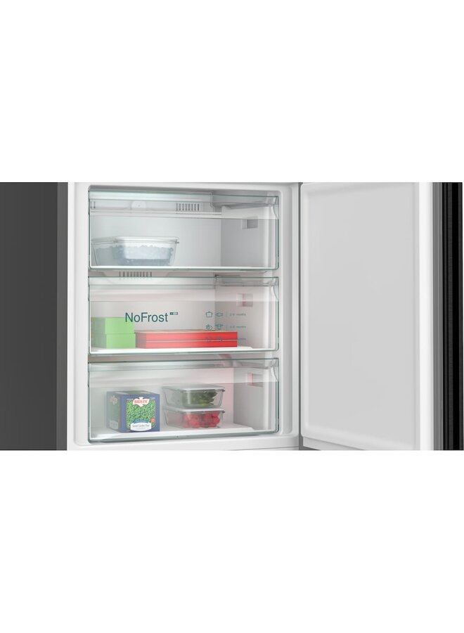 Siemens KG49N4XAF | Koelvriescombinatie | Zwart | 70 cm