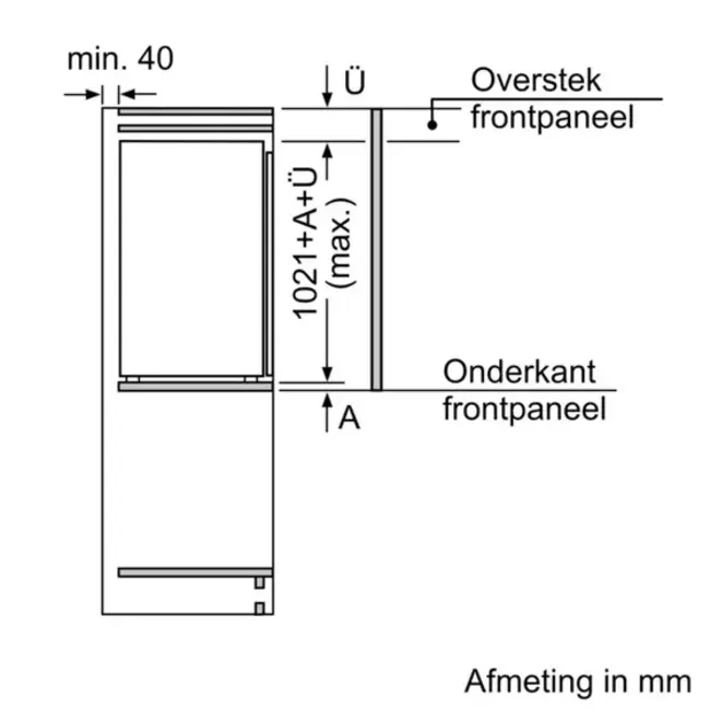 Siemens KI32LVFE0 | inbouw koelkast | 102 cm