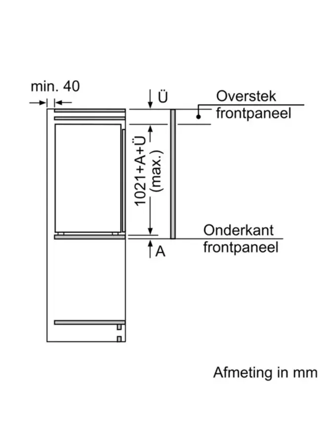 Siemens KI32LVFE0 | inbouw koelkast | 102 cm
