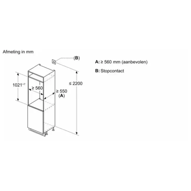 Siemens KI32LVFE0 | inbouw koelkast | 102 cm