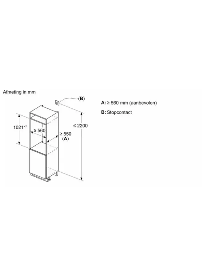 Siemens KI32LVFE0 | inbouw koelkast | 102 cm