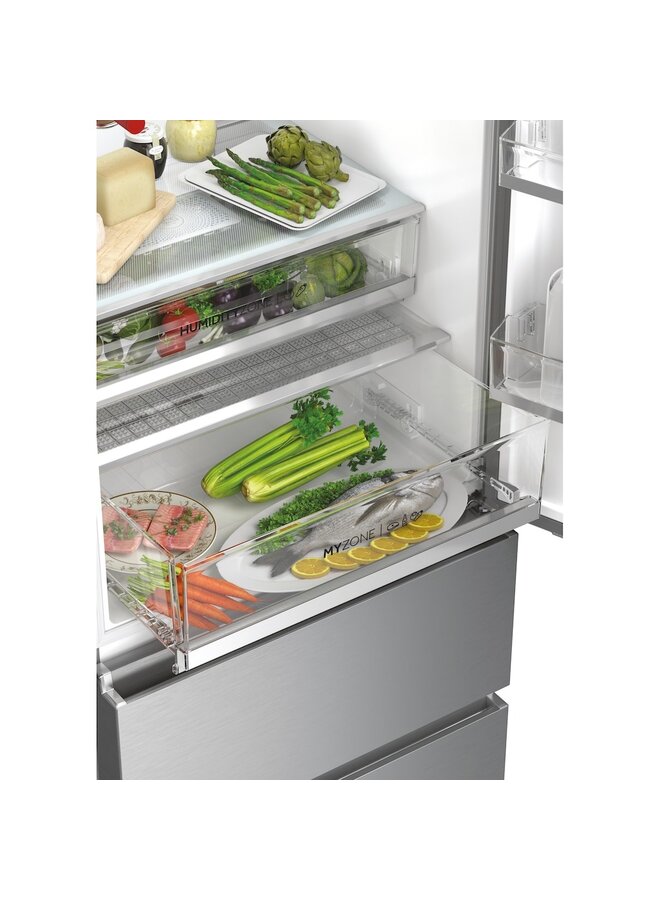 Haier HTW7720BNMM | Koelvriescombinatie | 70 cm | Label B