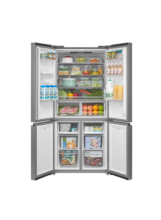 Hanseatic HCD18983CWDI | Amerikaanse koelkast | RVS | NoFrost