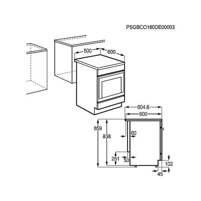 AEG CCB50090BW | Keramisch fornuis | 50 cm
