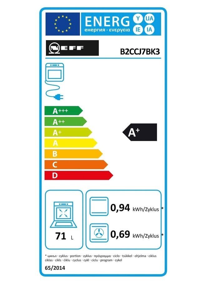 Neff B2CCJ7BK3 | Inbouw oven | Zwart | Pyrolyse | AirFry B