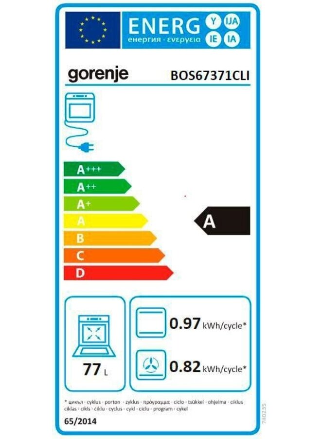 Gorenje BOS67371CLB | Inbouw oven | Retro | Zwart