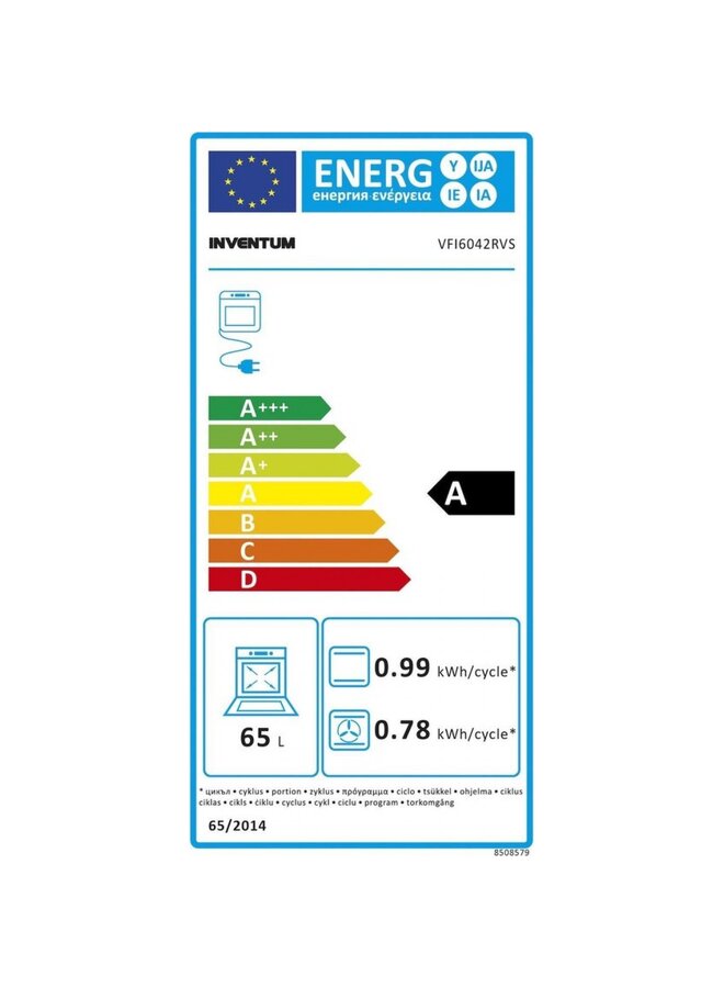 Inventum VFI6042RVS inductie fornuis
