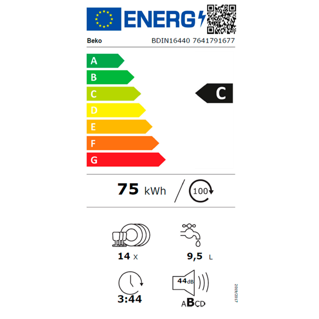 Beko BDIN16440 | inbouw vaatwasser | AutoDeur
