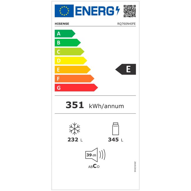 Hisense RQ760N4IFE | Amerikaanse Koelkast | Message Board
