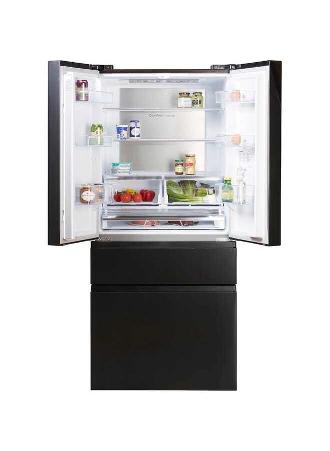 Hisense RF540N4SBF2 French door Amerikaanse koelkast 80 cm | Zwart